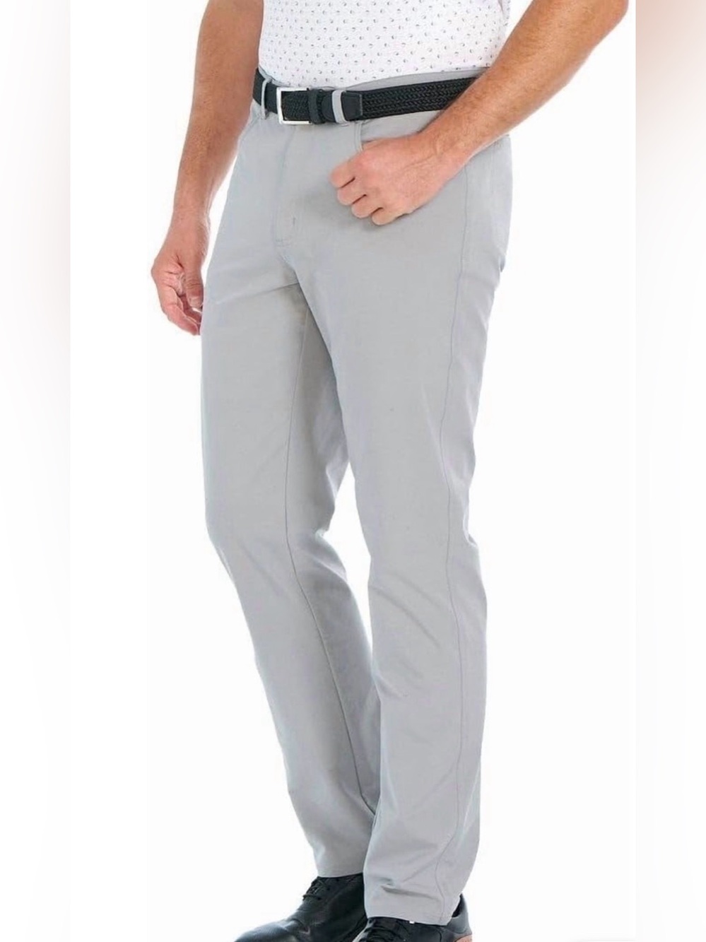 Greg Norman Collection Men's Light Gray 5 pocket pant 36*32